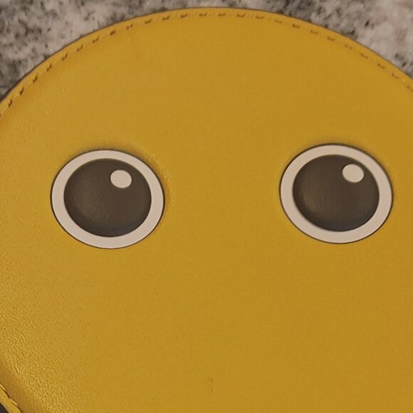 Coach Coin Purse - Emoji Eyes - Yellow Leather - Picture 14 of 15